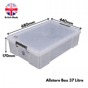 Allstore Plastic Storage Box Size 28 (37 Litre)